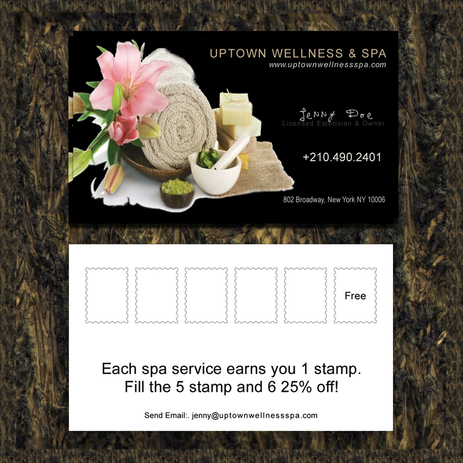Free Salon & Spa Business Card